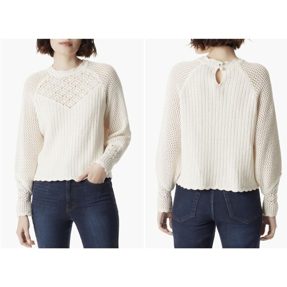 SAM EDELMAN Aura Mixed Stitch Sweater Small - Picture 1 of 2